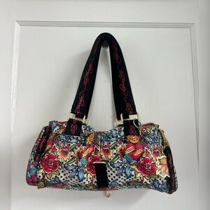Ed Hardy Vintage 90s Y2K tattoo flash barrel bag TRENDING